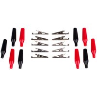 1-3/8" Fully Insulated Alligator Clips 5 Red 5 Black